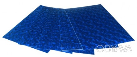 Кольорова ЕВА піна(Фоаміран)А4,21х29,7см,1,80 мм 5 аркуш.синій Работаем с 2011 г. . фото 1
