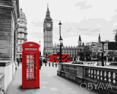Набір для розпису по номерах. "Дзвінок із Лондона" 40х50см Работаем с 2011 годаБ. . фото 1