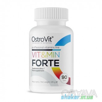 
 
OstroVit Vit&Min Forte - это комплекс витаминов и минералов необходимых для н. . фото 1