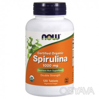 
 
Spirulina 1000 mg Organic от фирмы NOW – отличная добавка на основе спирулины. . фото 1