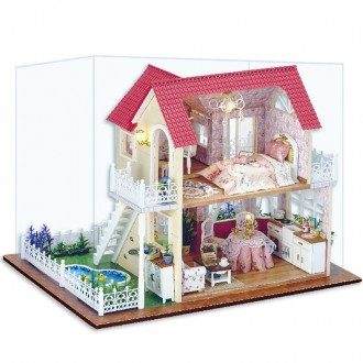 3D Конструктор, румбокс Cute Room A-033-B "Princess Cottage" Кукольный дом 
Конс. . фото 2