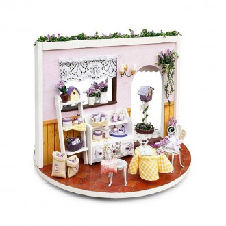 Кукольный дом DIY Cute Room I-001 "Sky Garden" деревянный конструктор для девоче. . фото 3