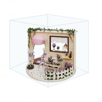 Кукольный дом DIY Cute Room I-001 "Sky Garden" деревянный конструктор для девоче. . фото 4