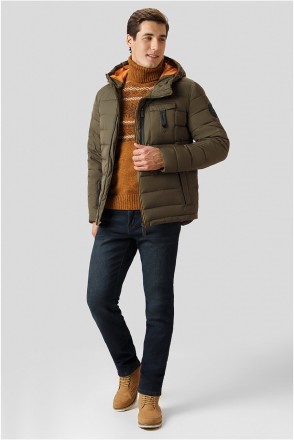 Легкая мужская зимняя куртка Finn Flare привлекает внимание своим удобным прямым. . фото 3