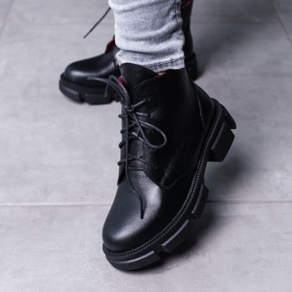 Женские ботинки черные Funneigh 3446 Ботинки женские выполнены из натуральной ко. . фото 9