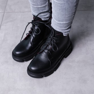 Женские ботинки черные Funneigh 3446 Ботинки женские выполнены из натуральной ко. . фото 8