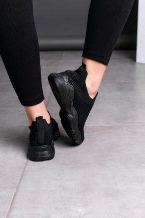 Женские кроссовки черные Toby 3559 Кроссовки женские выполнены из текстиля обувн. . фото 10