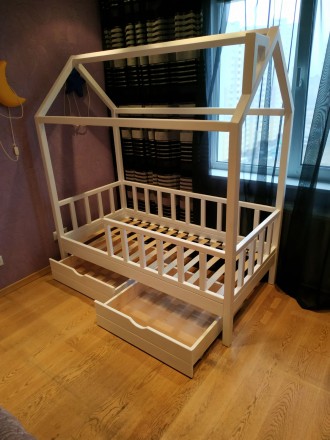 Предлагаем купить детскую кровать домик из массива дерева. Цена кровати указана . . фото 4