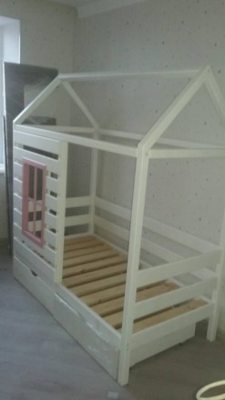 Предлагаем купить детскую кровать домик из массива дерева. Цена кровати указана . . фото 6