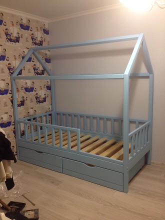 Предлагаем купить детскую кровать домик из массива дерева. Цена кровати указана . . фото 3