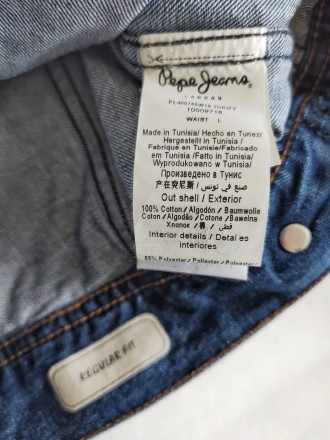 Актуальная джинсовая куртка от известного бренда Pepe Jeans. Классическая модель. . фото 11