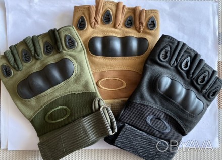 Тактичні рукавиці БЕЗПАЛІ Oakley, нові
Матеріал мікрофліс - при намочуванні шви. . фото 1