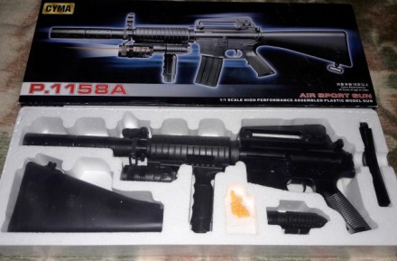 Игрушечный Автомат - Винтовка Cyma P.1158 А (M16) лазер, фонарик.. Харьков. фото 1 Игрушечный Автомат - Винтовка Cyma P.1158 А (M16) лазер, фонарик.. Харьков. фото 1