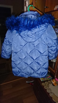 Модна зимова довга курточка на дівчинку Польща 6 років

Верх - плащівка, підкл. . фото 4