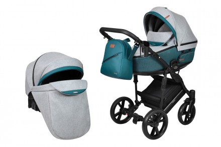 Дитяча коляска 2 в 1 Angelina Amica Premium сіро-зелена 32. Киев. фото 1 Дитяча коляска 2 в 1 Angelina Amica Premium сіро-зелена 32. Киев. фото 1