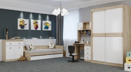 Пропонуємо якісні та недорогі модульні меблі Сонет для дитячої та підліткової кі. . фото 8
