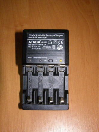 Зарядний пристрій ATABA AT-508. Зарядний пристрій Ni-Cd/Ni-MH + 4-и акумулятори . . фото 6