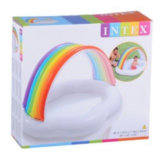 Детский надувной бассейн Облако с радугой от Intex станет любимой игрушкой вашег. . фото 4