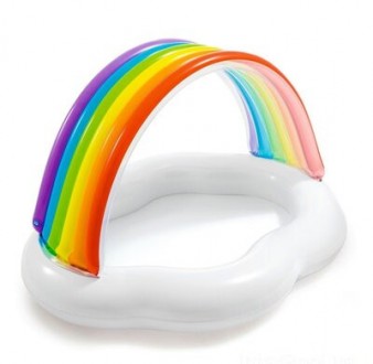 Детский надувной бассейн Облако с радугой от Intex станет любимой игрушкой вашег. . фото 3