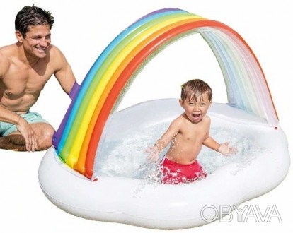 Детский надувной бассейн Облако с радугой от Intex станет любимой игрушкой вашег. . фото 1