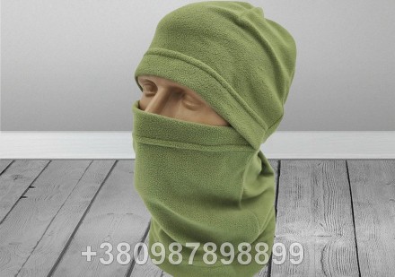 Шапка маска балаклава спецназ шапка балаклава флисовая зеленая

Очень удобная . . фото 3