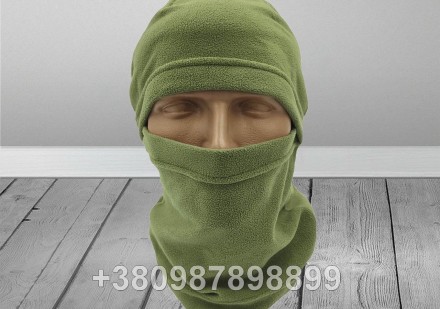 Шапка маска балаклава спецназ шапка балаклава флисовая зеленая

Очень удобная . . фото 2
