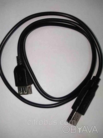 USB удлинитель 0.8 м, применяется для подключения USB-устройств в труднодоступны. . фото 1