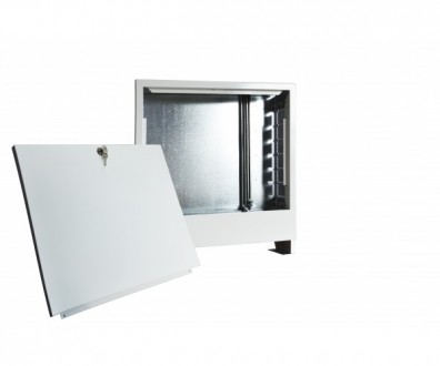 Шкаф коллекторный Roda встраиваемый размером 480x625х130 мм из нержавеющей стали. . фото 4