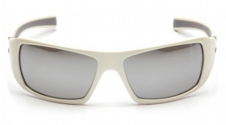 Спортивные очки со строгим дизайном Защитные очки Goliath в белой оправе от Pyra. . фото 3