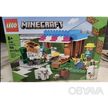 
	LEGO Minecraft Пекарня (21184), наполненная персонажами Minecraft, забавными а. . фото 1