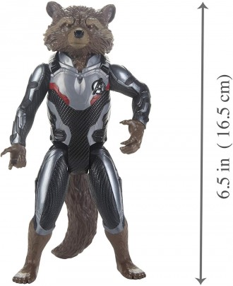 Фигурка Hasbro Реактивный енот (Ракета) 16 см Стражи Галактики - Rocket Raccoon . . фото 4