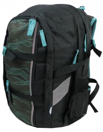 Городской рюкзак с усиленной спинкой Topmove 22L черный с зеленым IAN383580
Опис. . фото 4