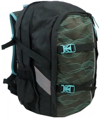 Городской рюкзак с усиленной спинкой Topmove 22L черный с зеленым IAN383580
Опис. . фото 2
