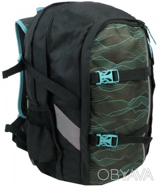 Городской рюкзак с усиленной спинкой Topmove 22L черный с зеленым IAN383580
Опис. . фото 1