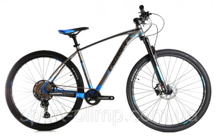 Велосипед найнер Crosser X880 29" (рама 19, 1*12) Shimano DEORE сіро-синій
Cross. . фото 2