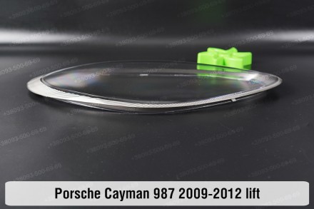 Стекло на фару Porsche Cayman 987 Black (2009-2012) II поколение рестайлинг прав. . фото 4
