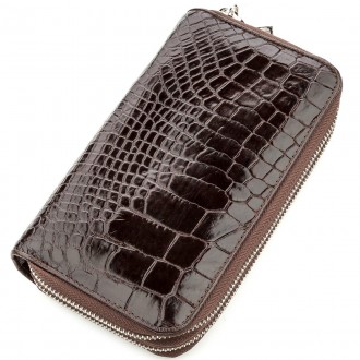 Клатч мужской CROCODILE LEATHER 18526 из натуральной кожи крокодила Коричневый. Запоріжжя. фото 1 Клатч мужской CROCODILE LEATHER 18526 из натуральной кожи крокодила Коричневый. Запоріжжя. фото 1