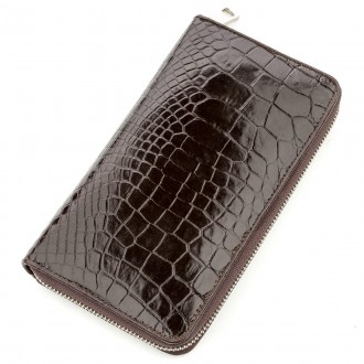 Мужской клатч CROCODILE LEATHER 18527 из натуральной кожи крокодила Коричневый. Запоріжжя. фото 1 Мужской клатч CROCODILE LEATHER 18527 из натуральной кожи крокодила Коричневый. Запоріжжя. фото 1