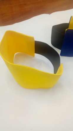 Пов'язка на руку – матеріал габардин – колір жовтий, синій зеле. . фото 8