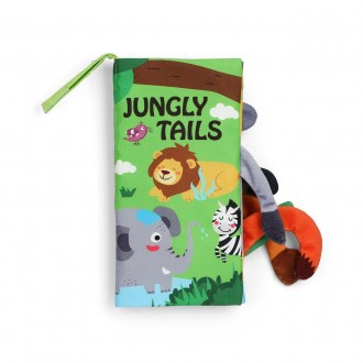 Мягкая книга с шелестящими страницами "Jungly Tails" арт. 6626 
Мягкая тканевая . . фото 4