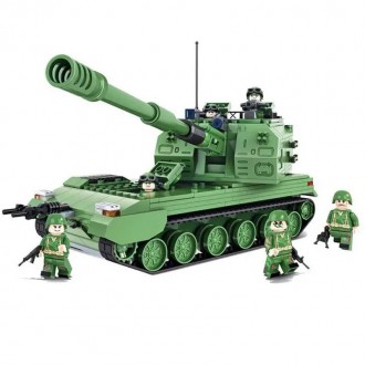Конструктор Tank Battle “Танк” (593 детали) арт. 1311
С помощью деталей данного . . фото 3