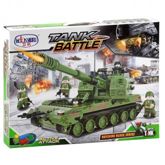 Конструктор Tank Battle “Танк” (593 детали) арт. 1311
С помощью деталей данного . . фото 4