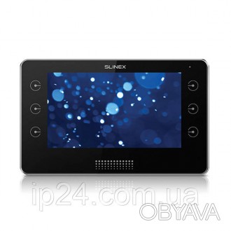 Цветной IP видеодомофон Slinex Kiara (черный) с 7-дюймовым сенсорным TFT экраном. . фото 1