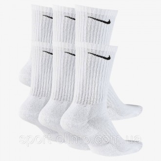 Носки Nike Everyday Cushion Ankle 3-pack black &mdash, SX7667-010 выготовлены с . . фото 2