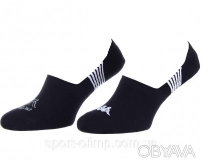 Носки-следы&nbsp,Kappa 2-pack black &mdash, 93510616-2 плотно сидят на ноге не с. . фото 1