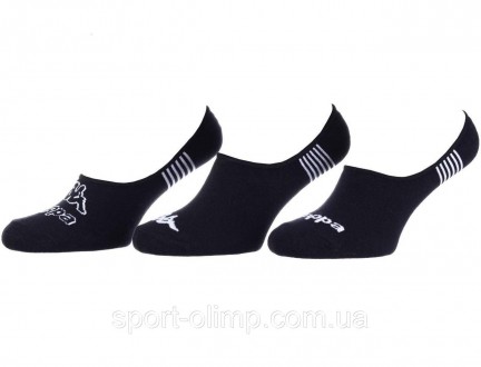 Носки-следы&nbsp,Kappa 3-pack black &mdash, 93518209-2 плотно сидят на ноге не с. . фото 2