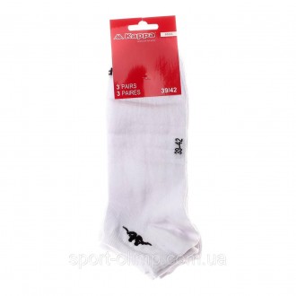 Базовые носки&nbsp,Kappa 3-pack white &mdash, 93510516-1 предназначены для любог. . фото 3