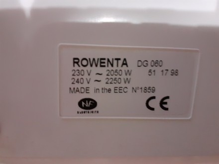 Продам ЦЕНА снижена Утюг с парогенератором ROWENTA DG080511798 НОВЫЙ , тип бытов. . фото 6