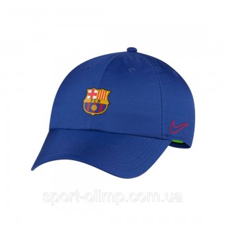 Кепка Nike FC Barcelona H86 Cap blue &mdash, CU7610-457 с регулируемой мягкой ко. . фото 2