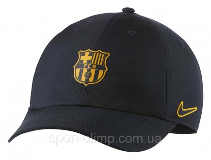 Кепка Nike FC Barcelona H86 Cap Junior black &mdash, CU7694-475 имеет нашивной л. . фото 2